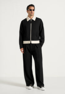 Keith - Twill Contrast Jacket - Black