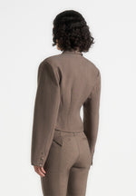 prisca-tailored-cropped-blazer-taupe