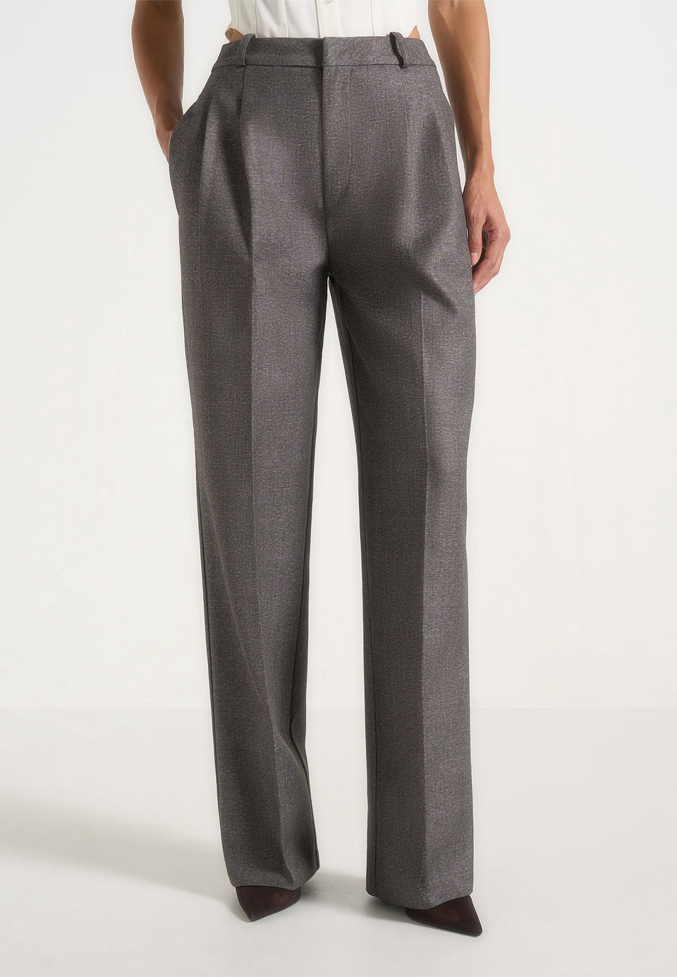 julie-speckled-tailored-twin-pleat-trousers-grey-speckle