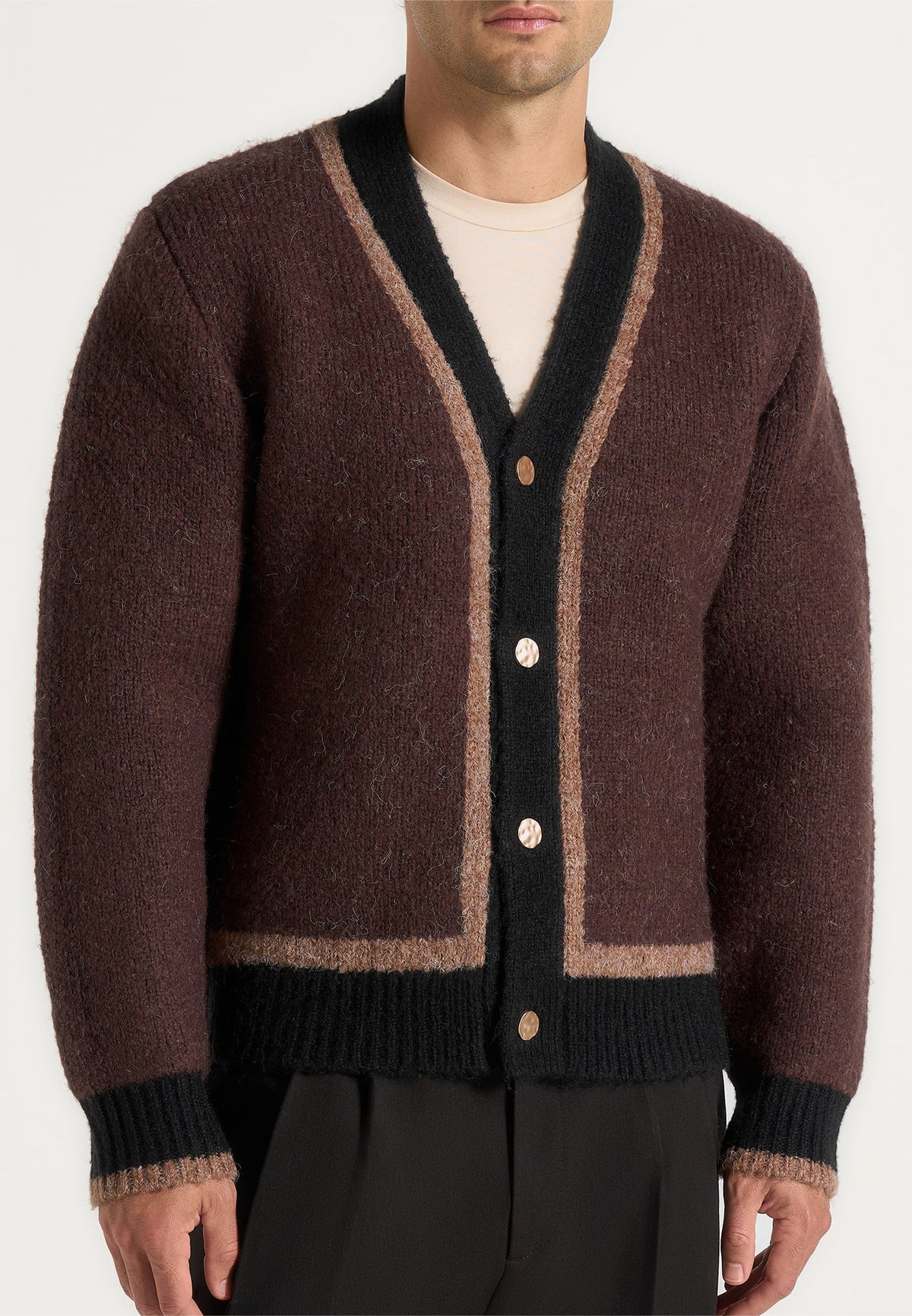 elon-wool-knit-contrast-cardigan-brown