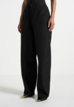 rena-high-waisted-corset-sculptural-trousers-black