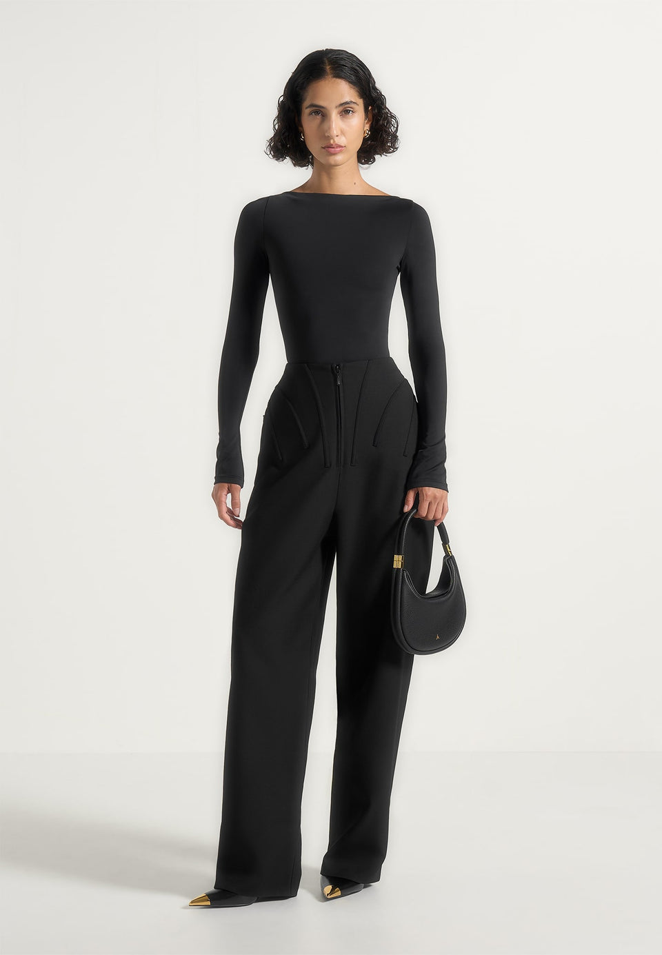 rena-high-waisted-corset-sculptural-trousers-black