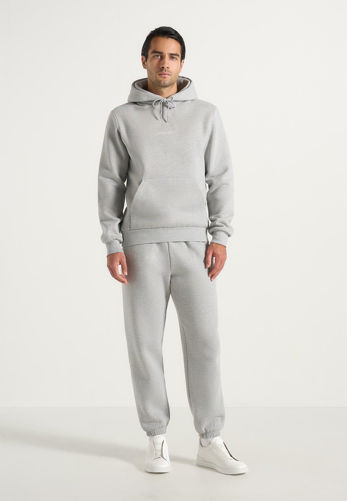 JS004 - Signature Regular Fit Hoodie - Marl Grey