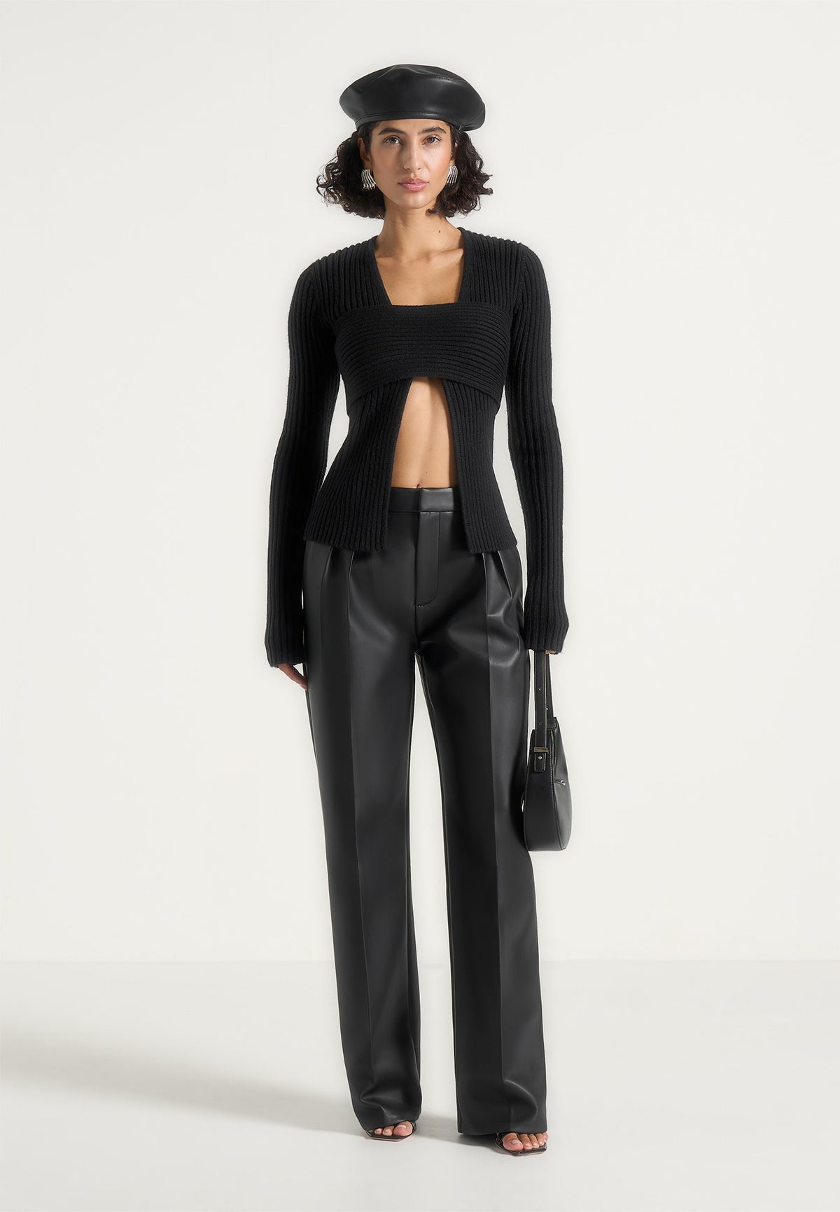 marisa-2-in-1-knit-bandeau-cardigan-black