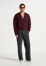 charlie-unisex-knitted-cardigan-wine-red