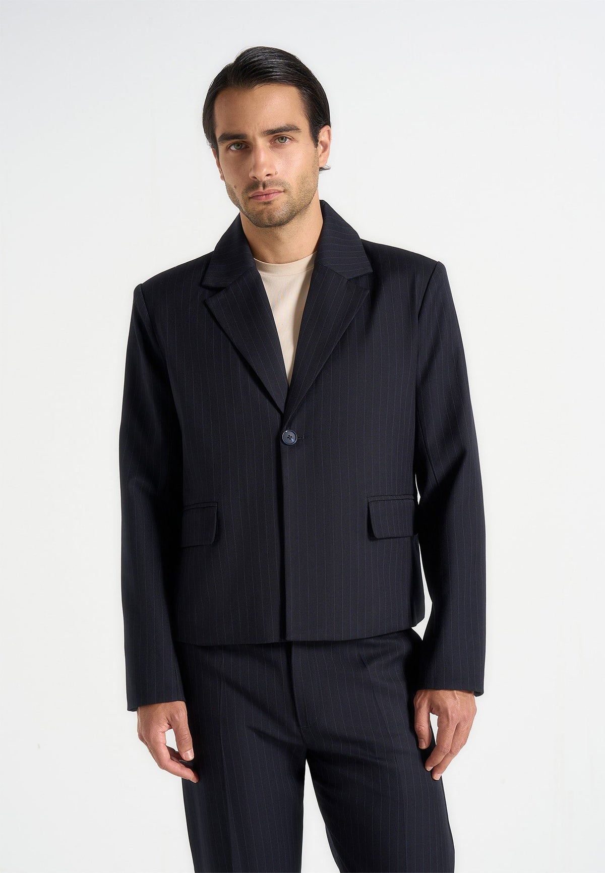 silas-pinstriped-tailored-cropped-blazer-navy