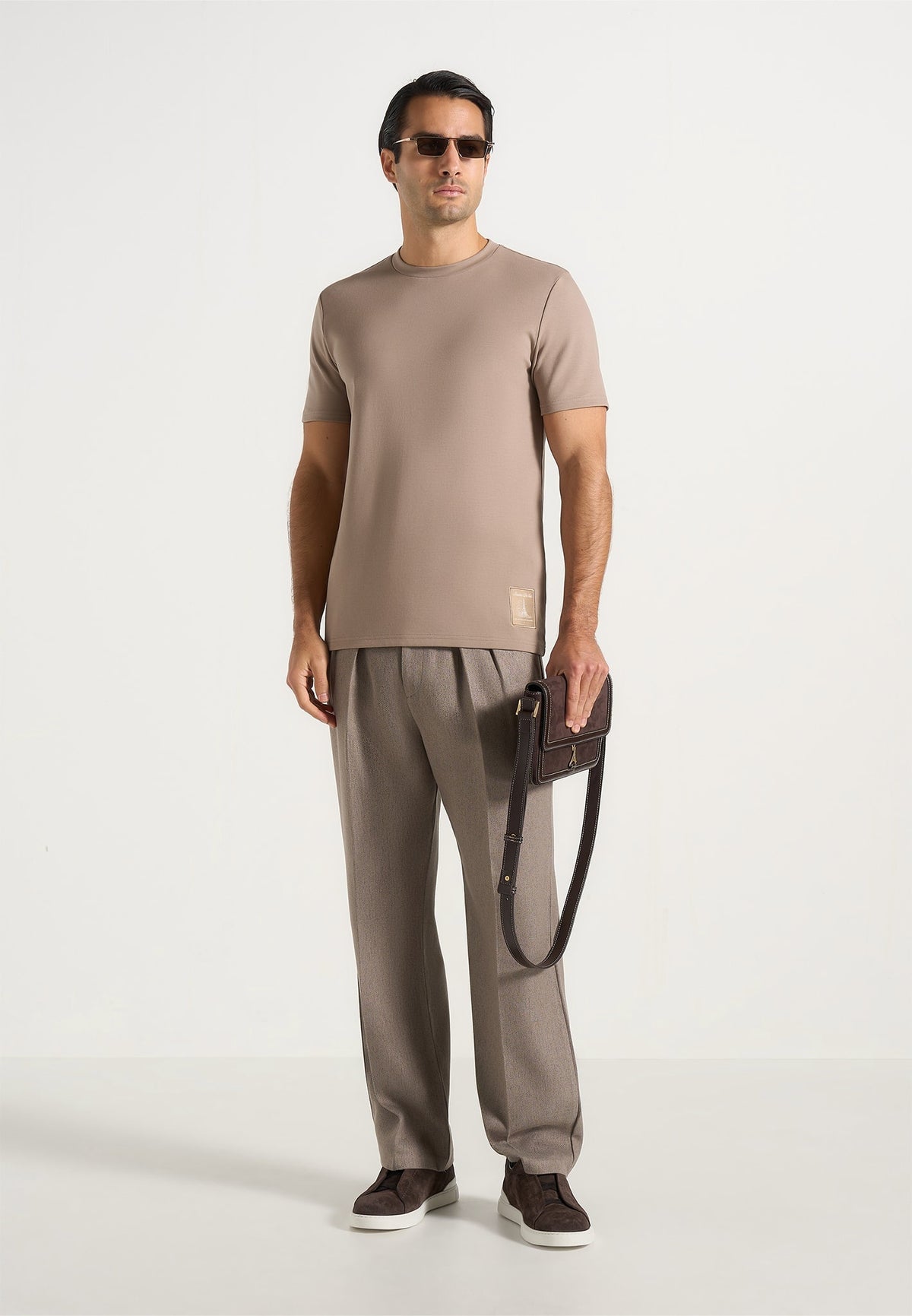 TS002 - Regular Fit Cotton T-Shirt - Taupe