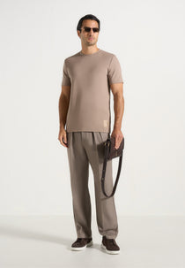 TS002 - Regular Fit Cotton T-Shirt - Taupe