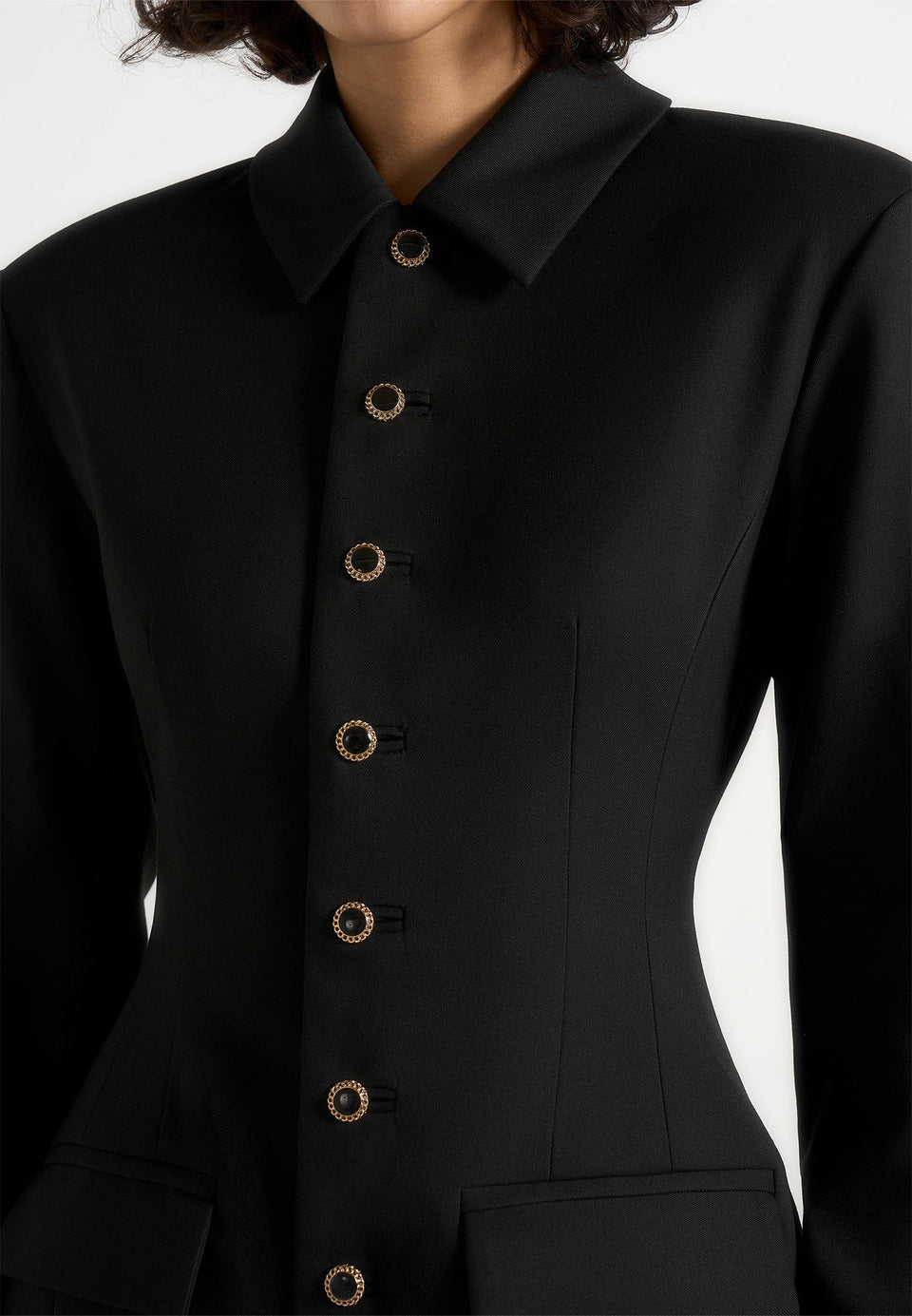 amelie-hourglass-button-up-blazer-dress-black