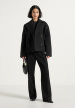 mika-unisex-tailored-double-breasted-jacket-with-contrast-stitch-black