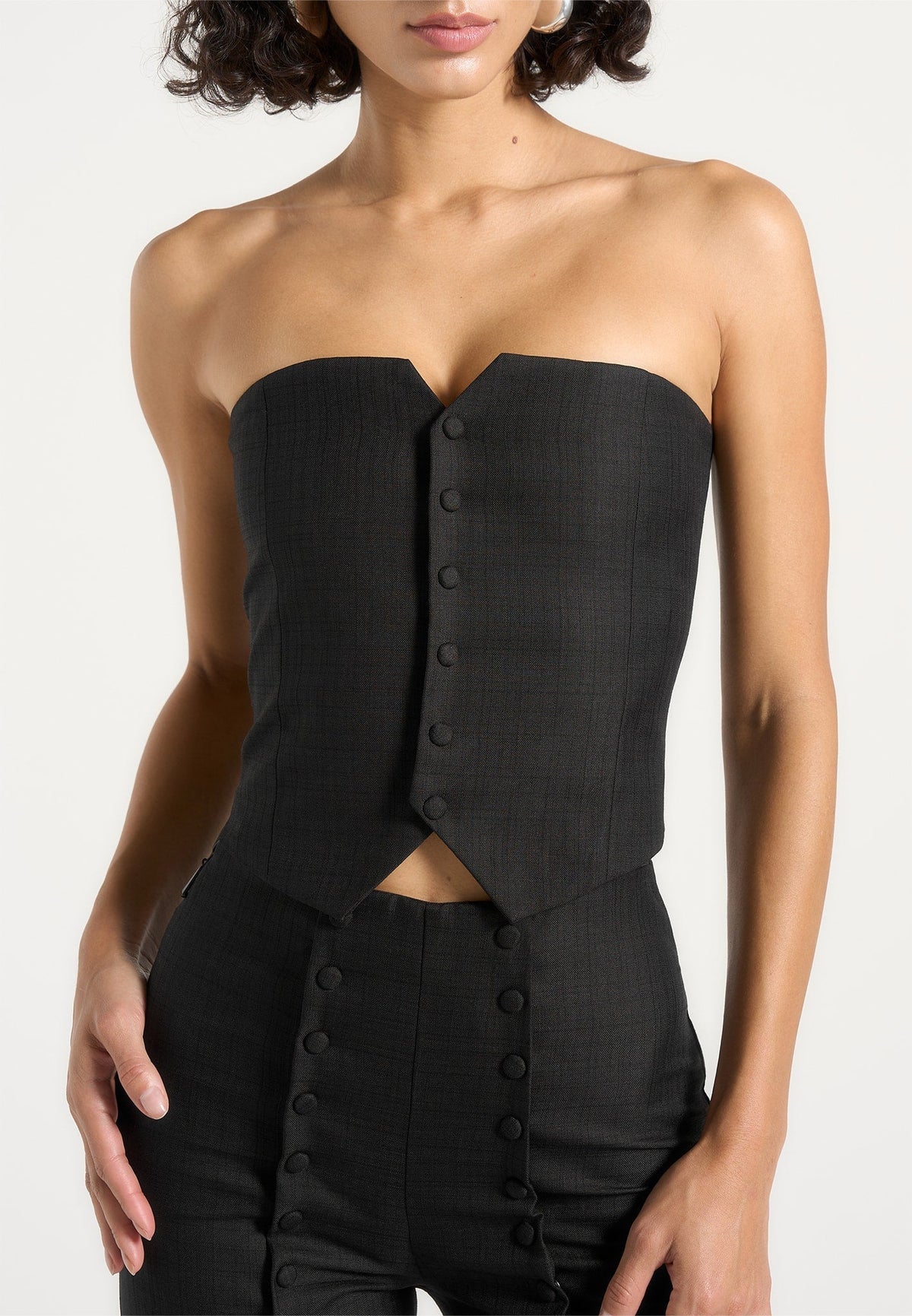 lise-cropped-tailored-blazer-and-button-detail-bandeau-black
