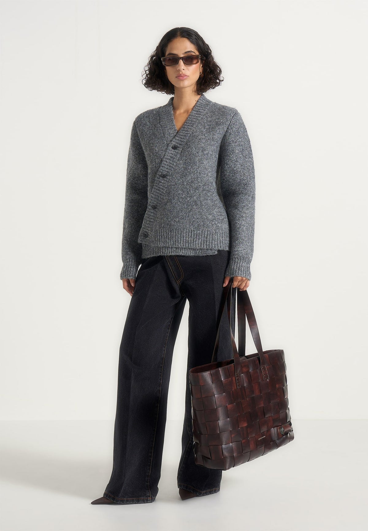 dani-unisex-asymmetric-brushed-knit-cardigan-grey