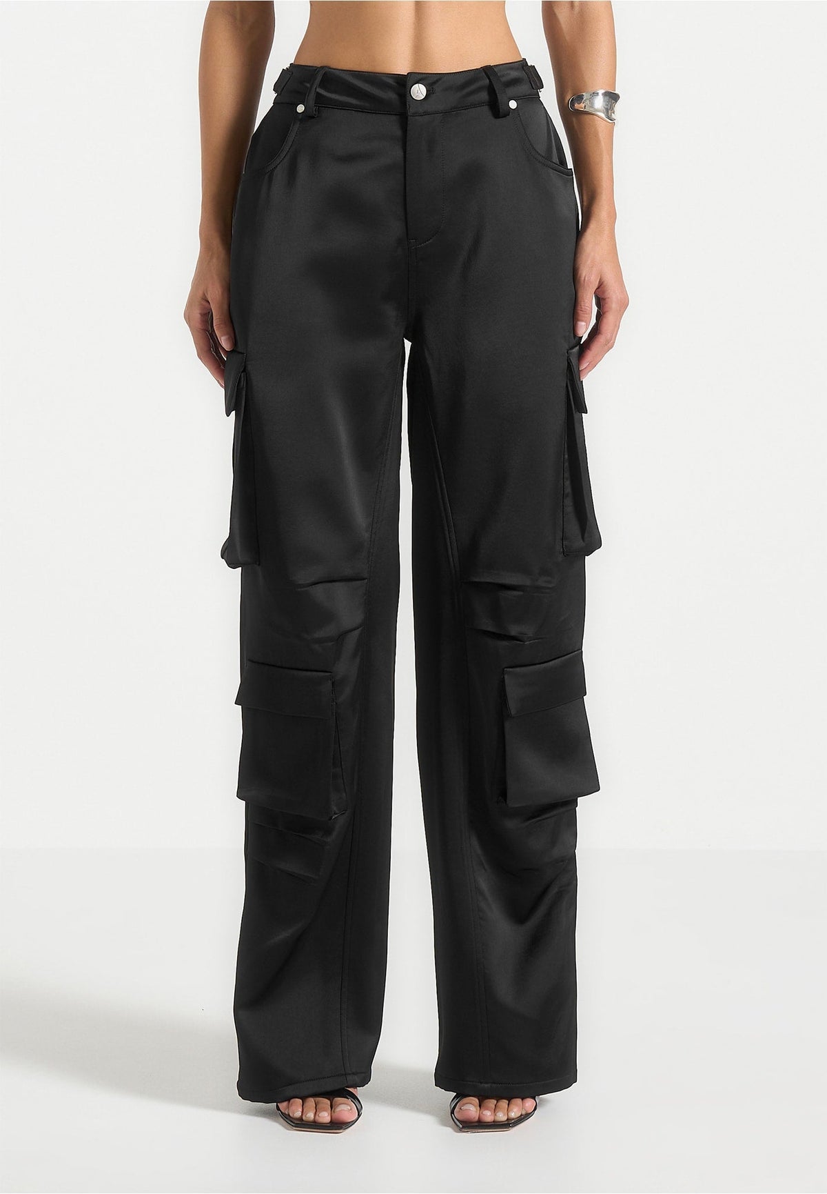 emilie-satin-high-waisted-cargo-pants-black