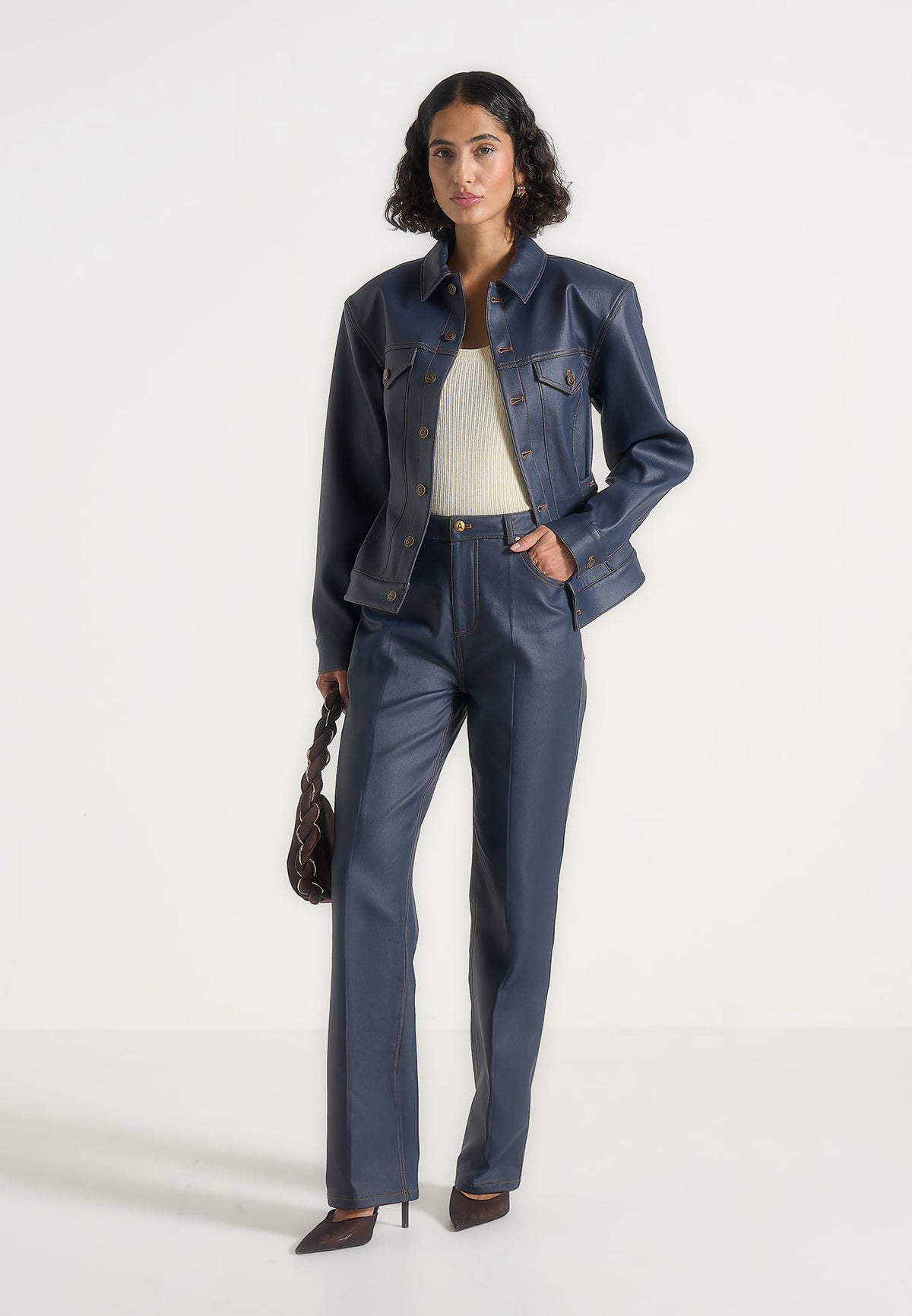 karla-wax-effect-cinch-waist-jacket-indigo