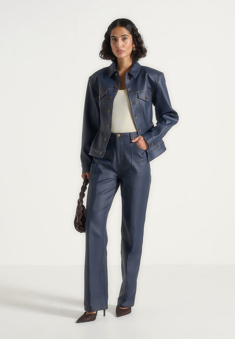 karla-wax-effect-cinch-waist-jacket-indigo