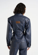 karla-wax-effect-cinch-waist-jacket-indigo