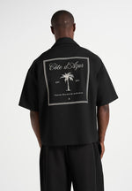 alexis-unisex-cote-dazur-boxy-shirt-black