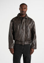 ezra-unisex-vintage-leather-belted-bomber-jacket-brown