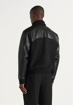 olivier-wool-and-leather-raglan-varsity-jacket-black
