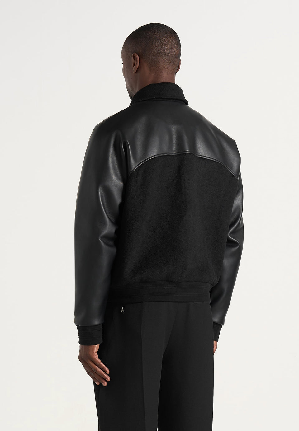 olivier-wool-and-leather-raglan-varsity-jacket-black
