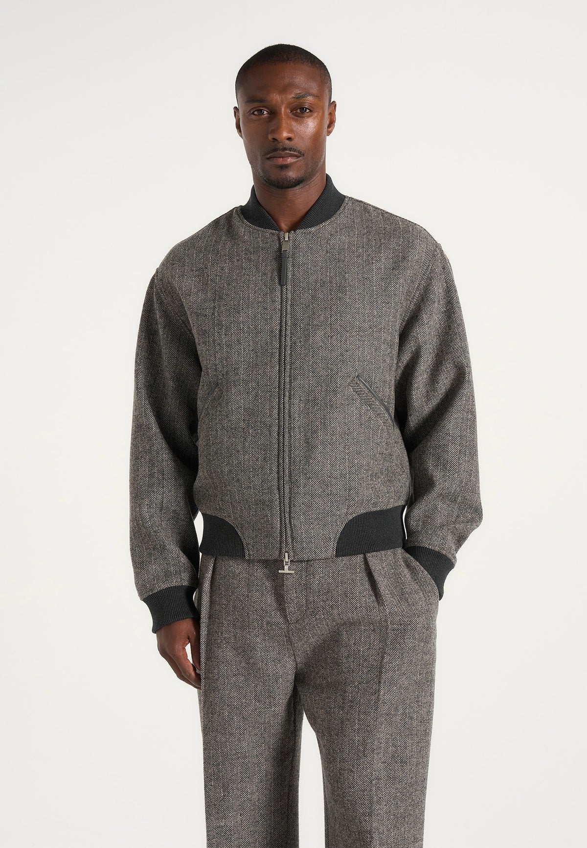 leandro-herringbone-wool-bomber-jacket-grey
