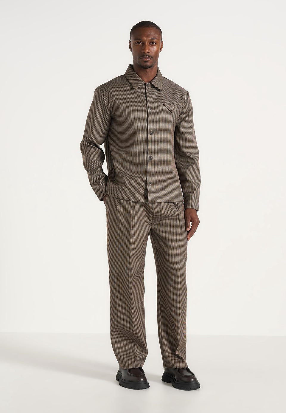 pierre-houndstooth-twin-pleat-trousers-brown