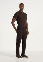 Hubert - Slim Fit Tailored Wool-Blend Pants - Brown