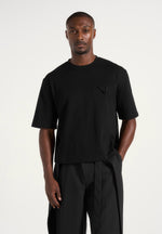 leon-boxy-cropped-t-shirt-black