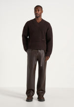 serge-relaxed-fit-leather-pleated-trousers-brown