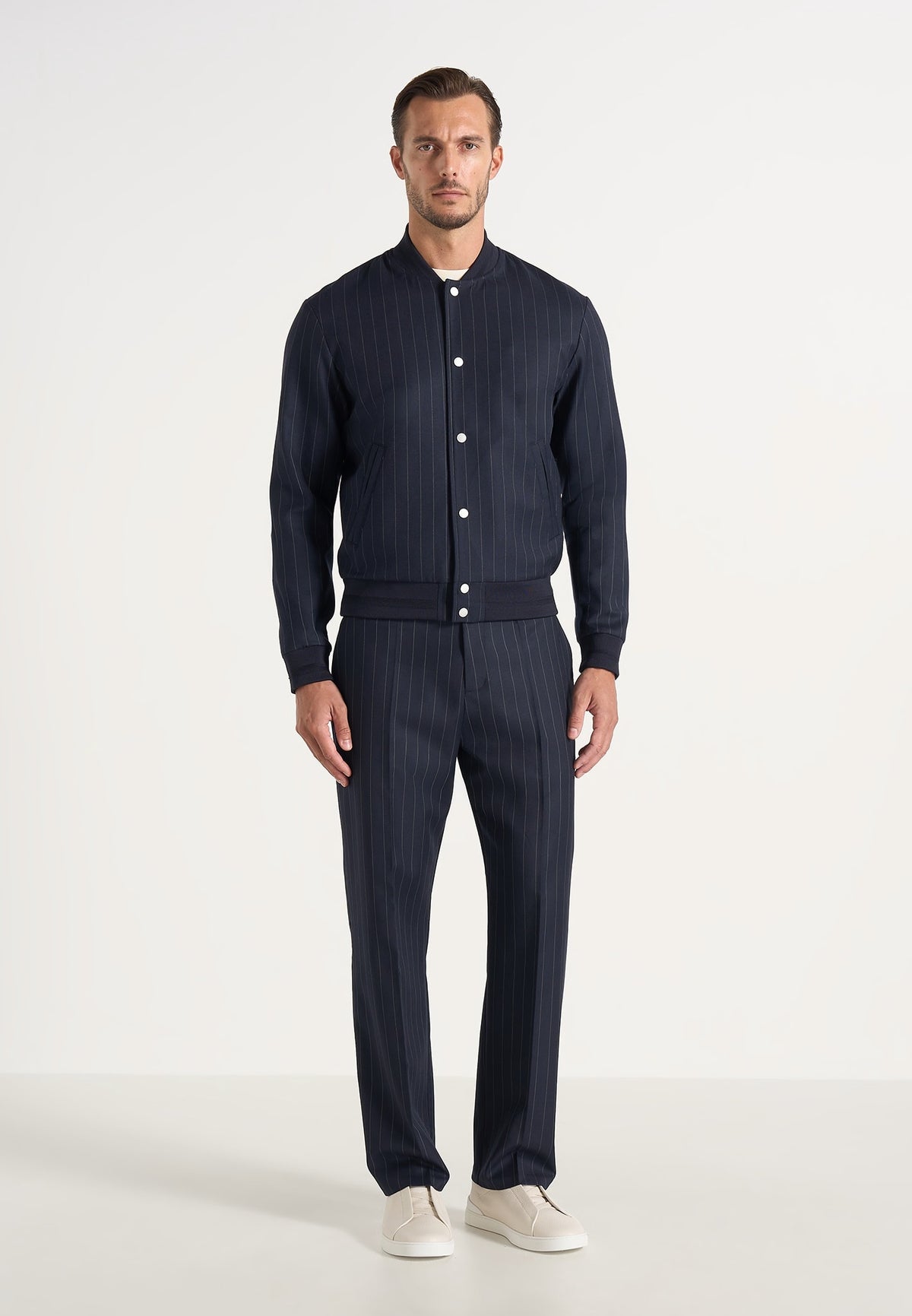 savin-pinstripe-bomber-jacket-navynew