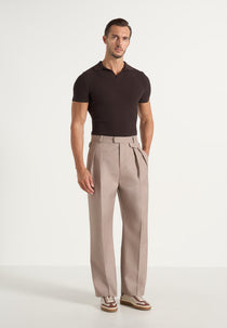 Pierre - Twin Pleat Dress Pants - Taupe