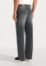 DN002 - Relaxed Fit Washed Jean - Charcoal Grey