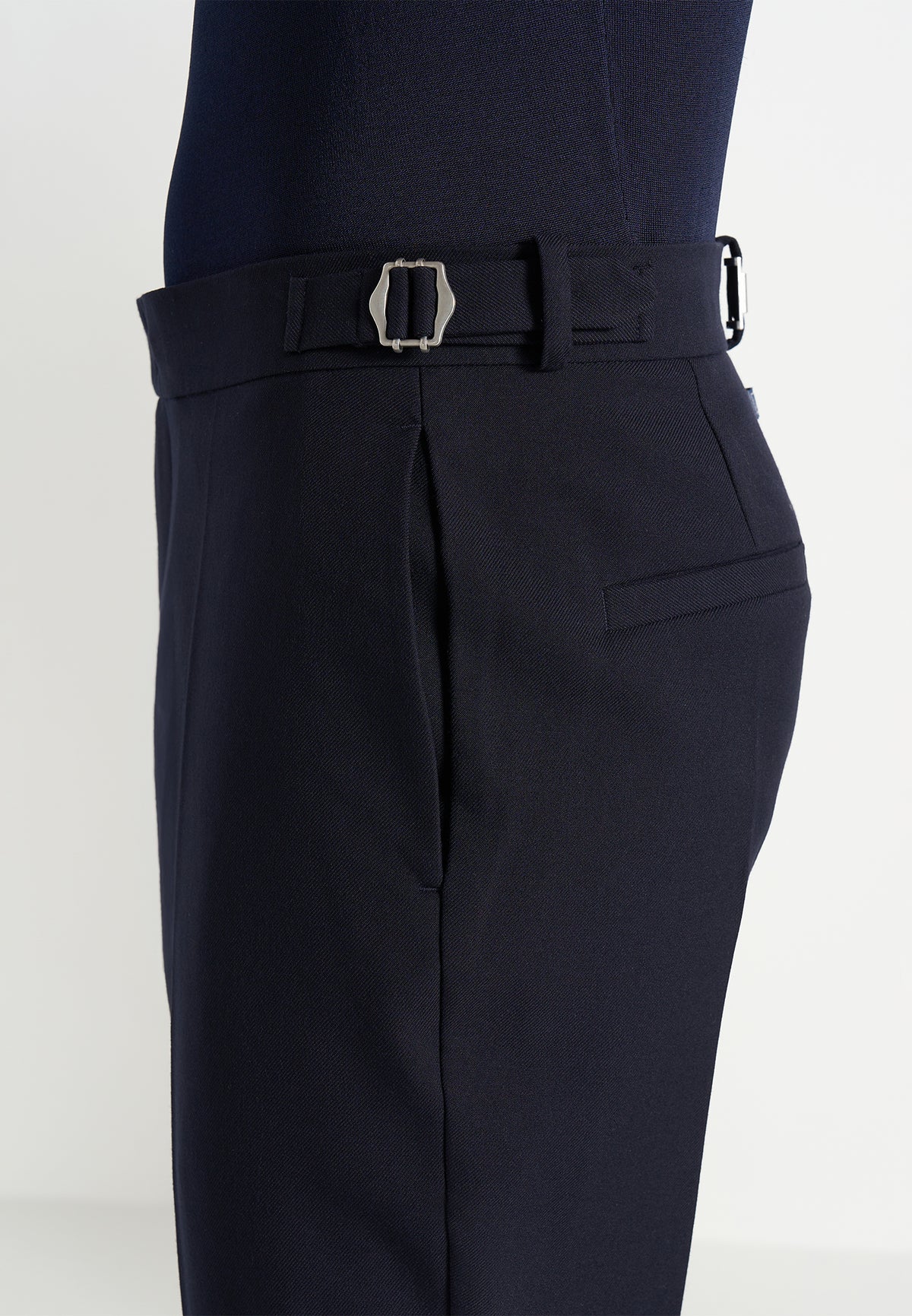 Hubert - Slim Fit Wool-Blend Dress Pants - Dark Navy