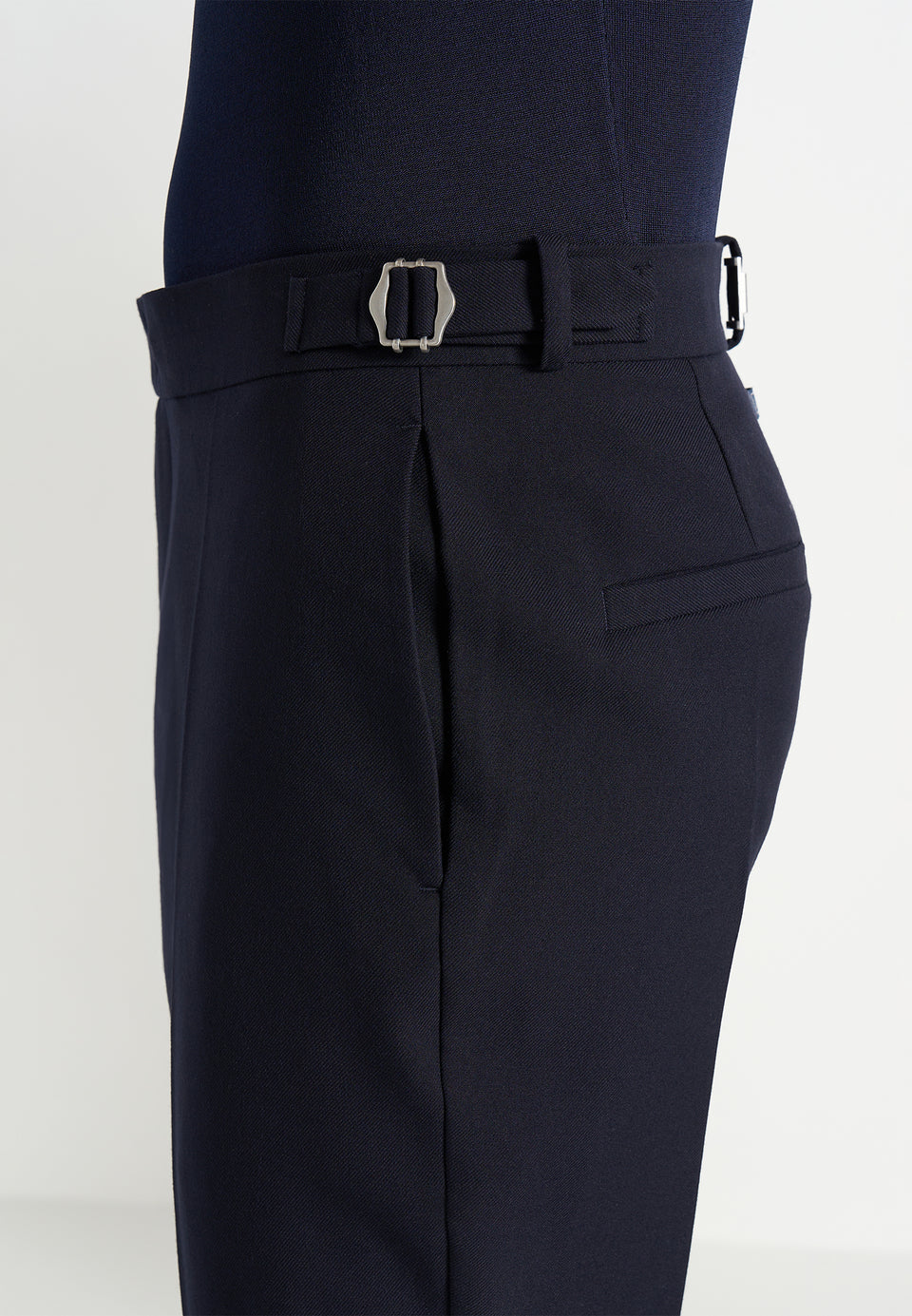Hubert - Slim Fit Wool-Blend Dress Pants - Dark Navy
