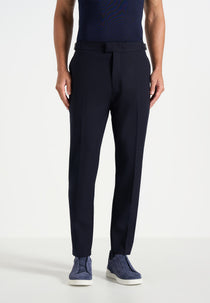 Hubert - Slim Fit Wool-Blend Dress Pants - Dark Navy