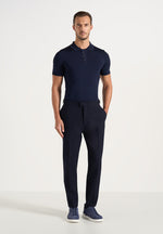 Hubert - Slim Fit Wool-Blend Dress Pants - Dark Navy