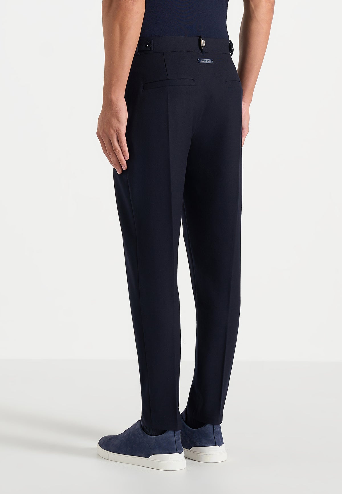 Hubert - Slim Fit Wool-Blend Dress Pants - Dark Navy