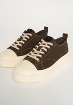 Vienna - Suede Contrast Stitch Sneaker - Brown