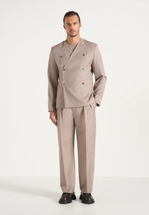 Timeo - Tailored Kimono Blazer - Taupe