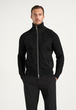 Rami - Suede & Knit Jacket - Black