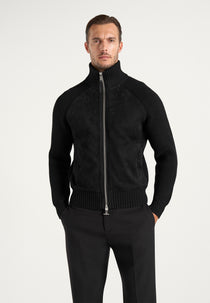 Rami - Suede & Knit Jacket - Black