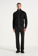 Rami - Suede & Knit Jacket - Black