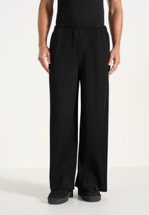 Jonas - Pleated Wide Leg Pants - Black