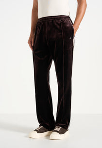 Eiffel Velour Track Pants - Brown