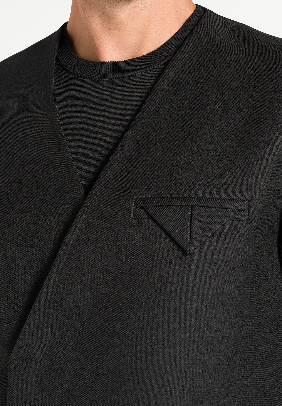 colin-collarless-double-breasted-minimal-blazer-black