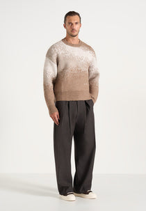 Yani - Ombré Wool-Blend Crewneck Sweater - Beige