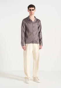 Constant - Satin Overshirt - Taupe