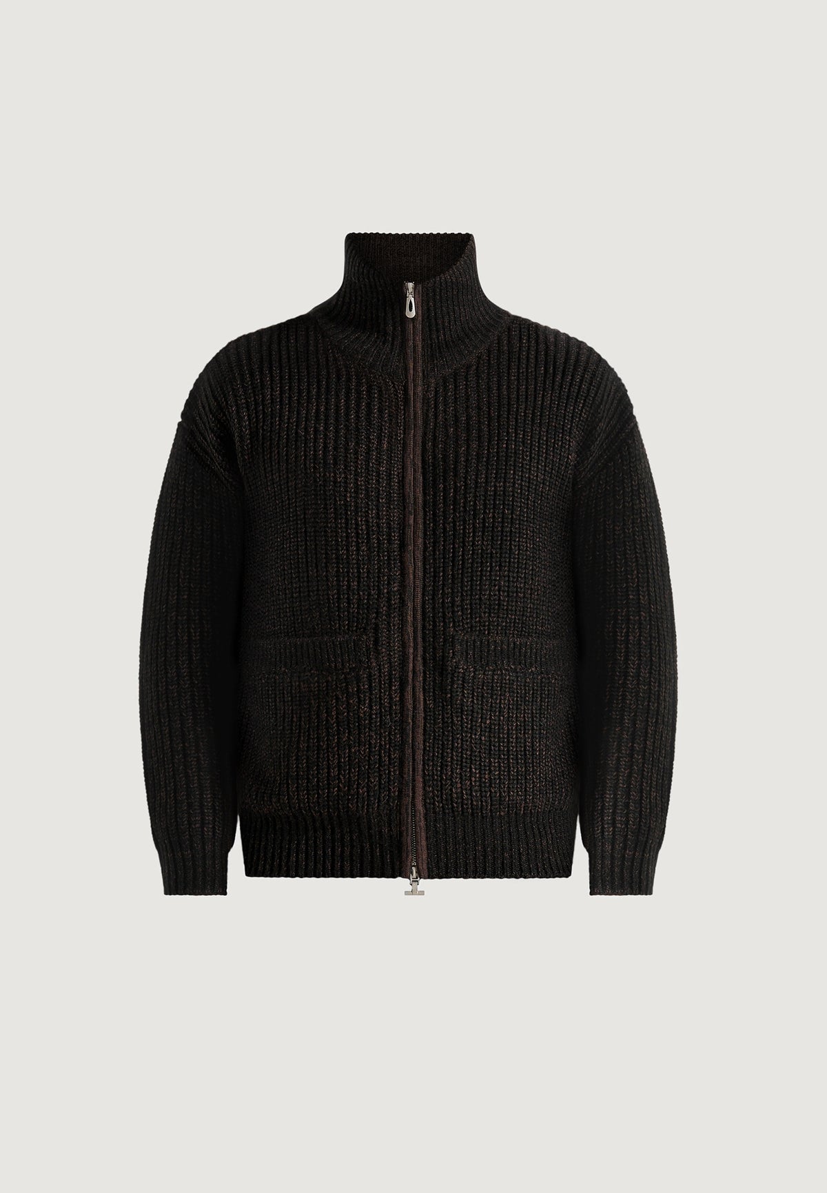 jamie-unisex-speckled-zip-through-jacket-black