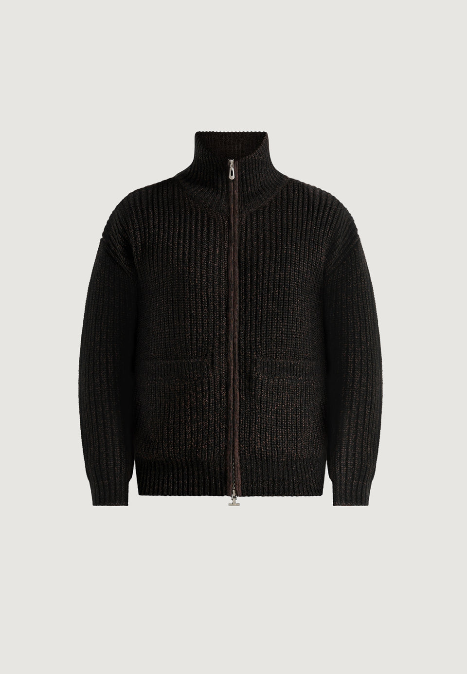 jamie-unisex-speckled-zip-through-jacket-black