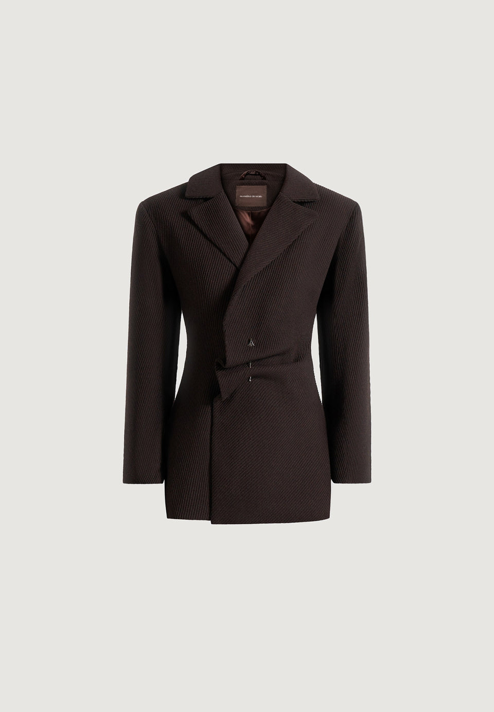 oversized-wool-asymmetric-blazer-dress-brown